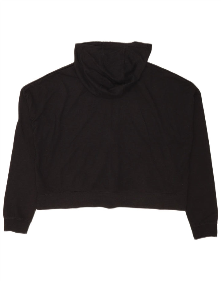 Suéter Nike Feminino Crop Oversized Zip Hoodie UK 14 Médio Preto Poliéster