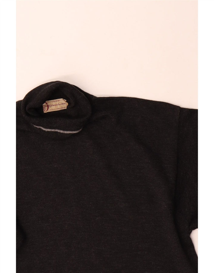 Suéter masculino Sergio Tacchini com gola redonda grande cinza