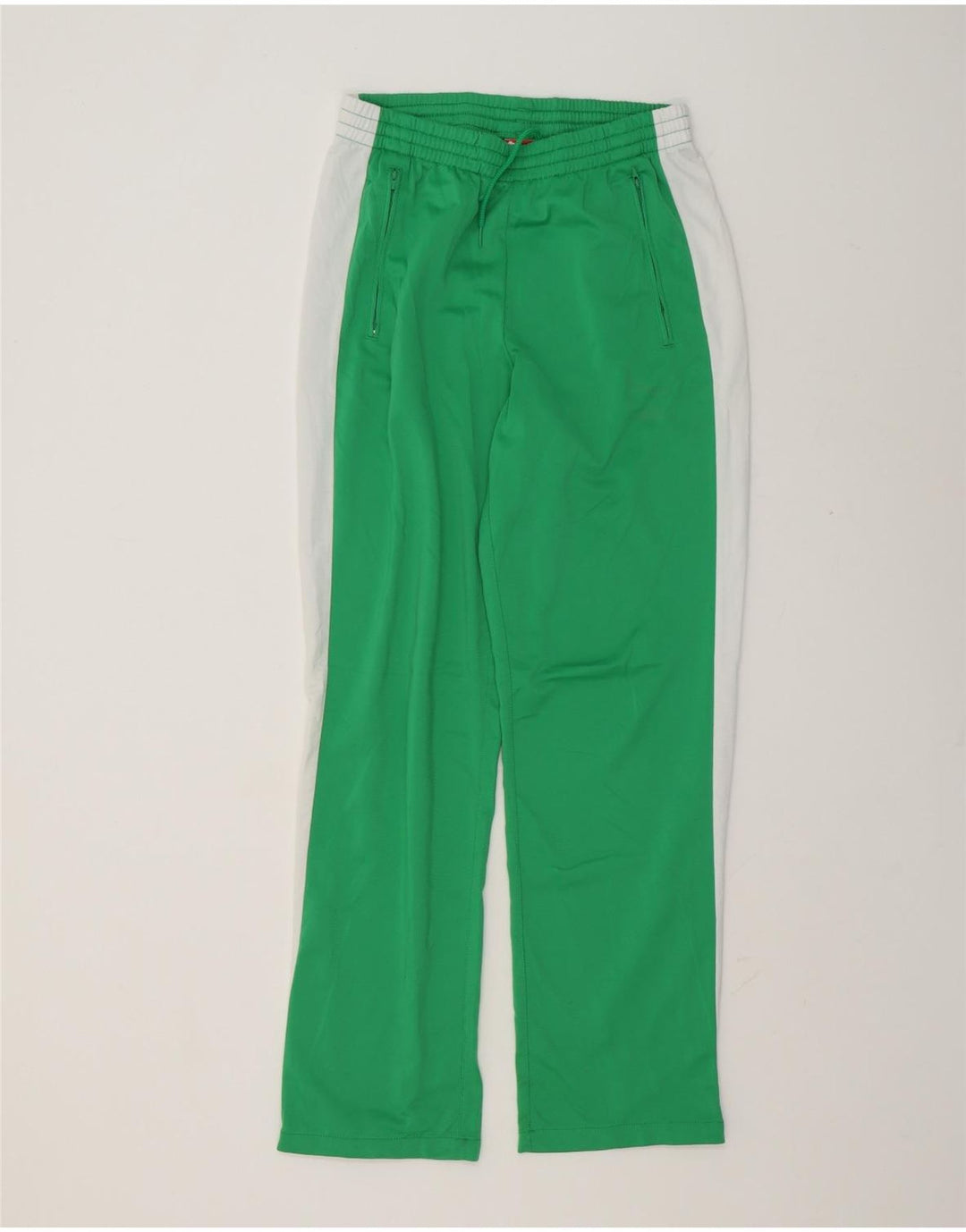 Calça de treino masculina Puma pequena verde colorblock poliéster