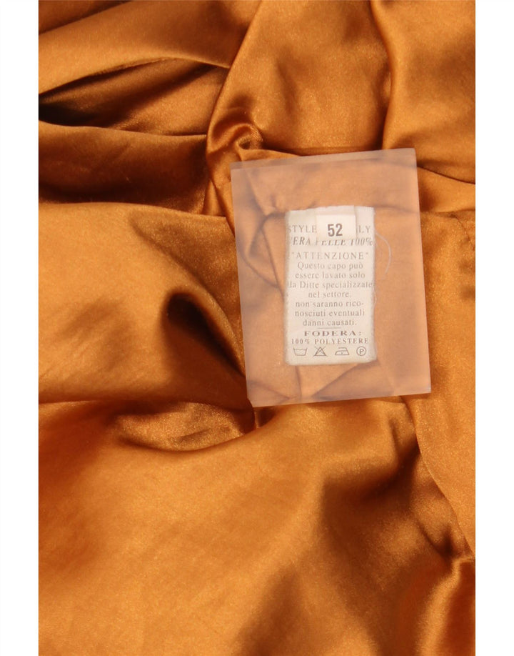 Jaqueta bomber masculina vintage de camurça IT 52 XL couro marrom