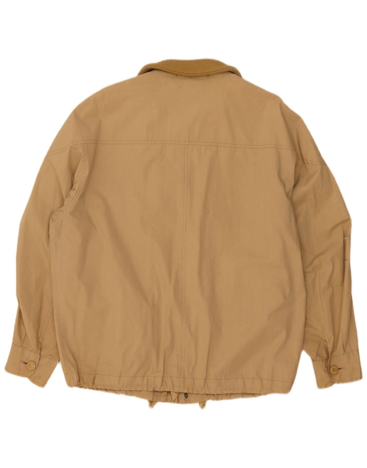 Jaqueta bomber masculina Seventy UK 38 algodão bege médio