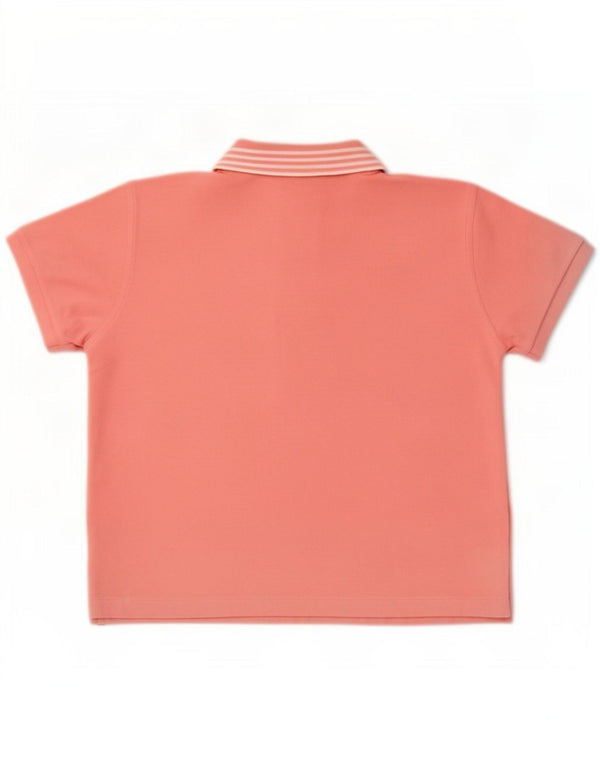 Camisa polo feminina Adidas UK 16 grande algodão rosa