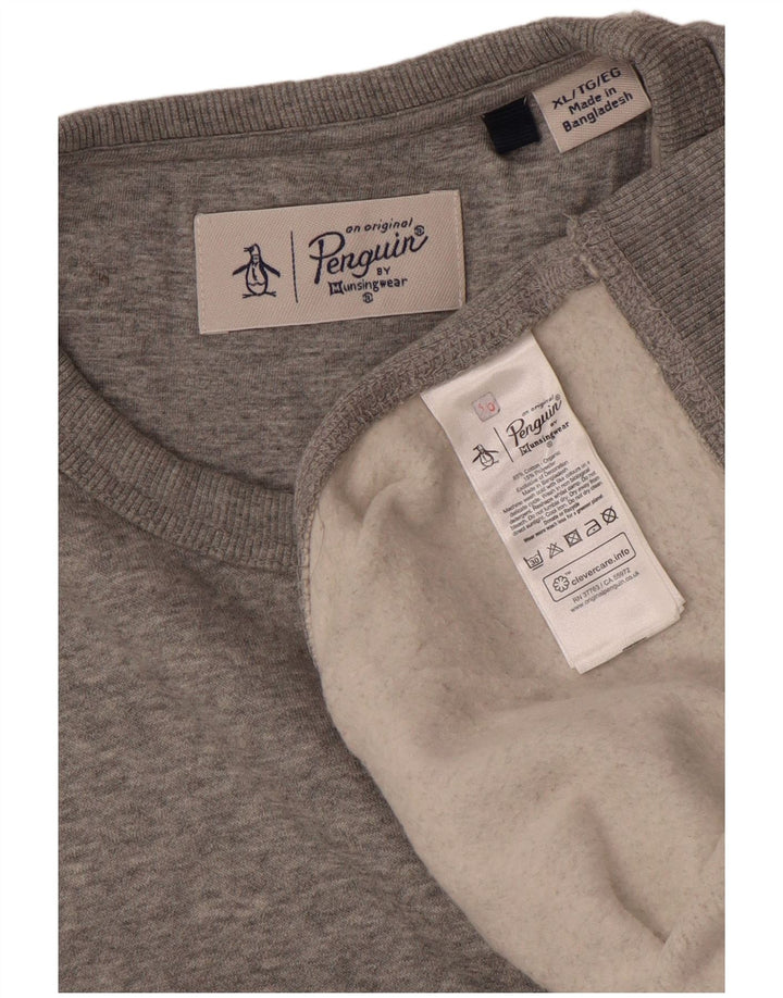 Moletom masculino Penguin Jumper XL algodão cinza