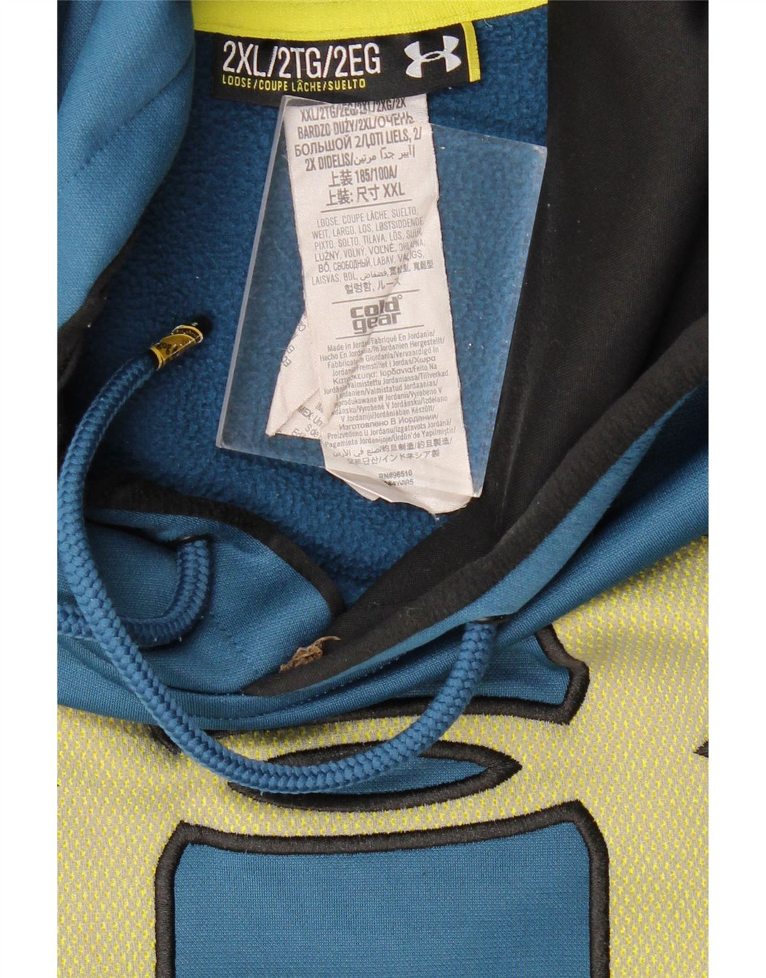 UNDER ARMOUR Masculino Heat Gear Graphic moletom com capuz 2XL azul