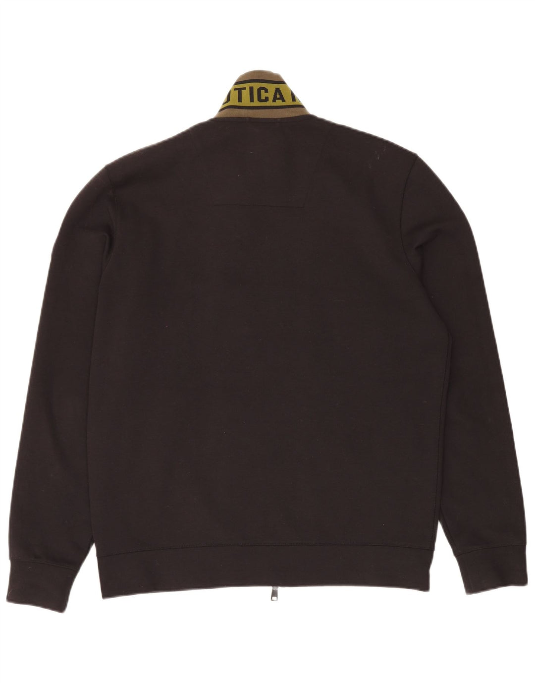 AERONAUTICA MILITARE Jaqueta masculina de agasalho gráfico XL preto poliéster