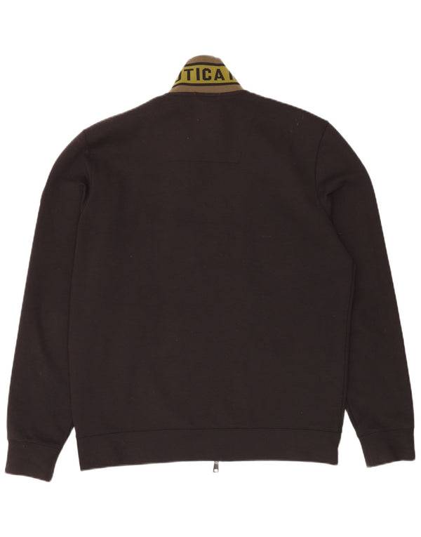 AERONAUTICA MILITARE Jaqueta masculina de agasalho gráfico XL preto poliéster