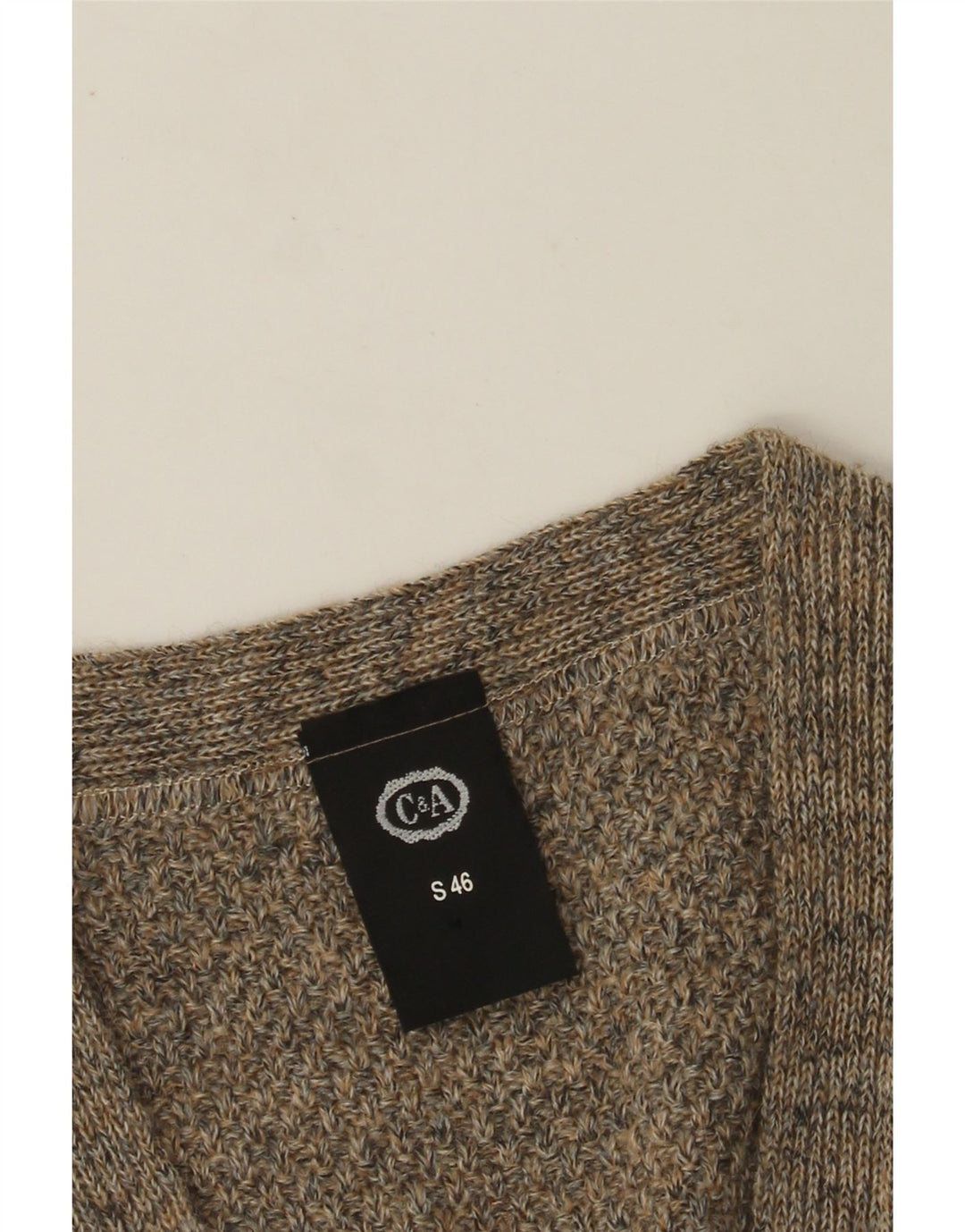 Suéter cardigã masculino C&A com ajuste solto e sem mangas IT 46 pequeno cinza acrílico