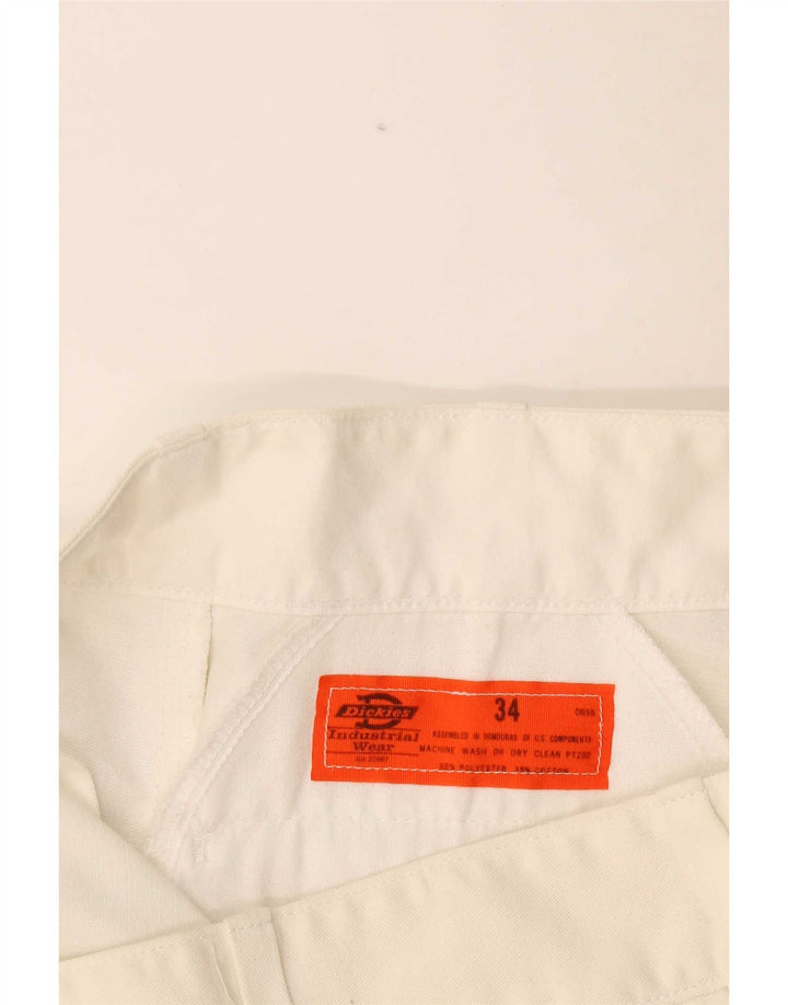 Calça Chino reta feminina Dickies W34 L26 poliéster branco