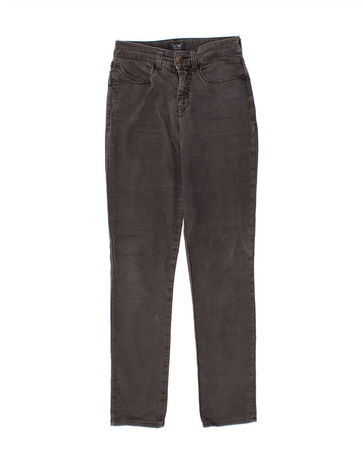 ARMANI Womens Skinny Jeans W26 L29  Grey Cotton Vintage Armani and Second-Hand Armani from Messina Hembry 
