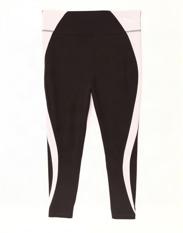 Leggings Crop Femininas Puma UK 16 Grande Preto Colourblock Poliéster