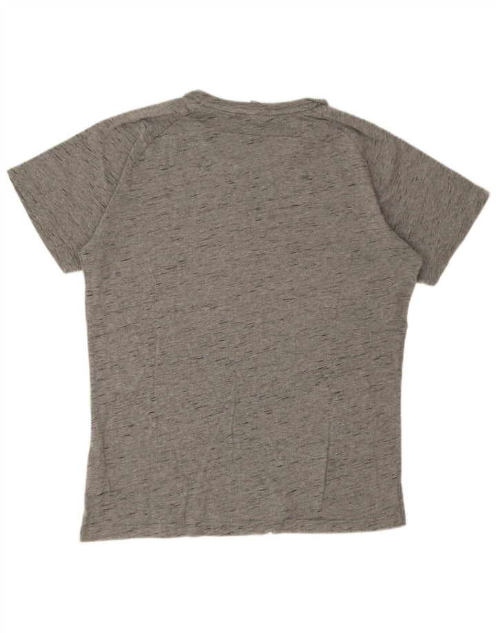 Camiseta masculina Puma grande algodão manchado cinza