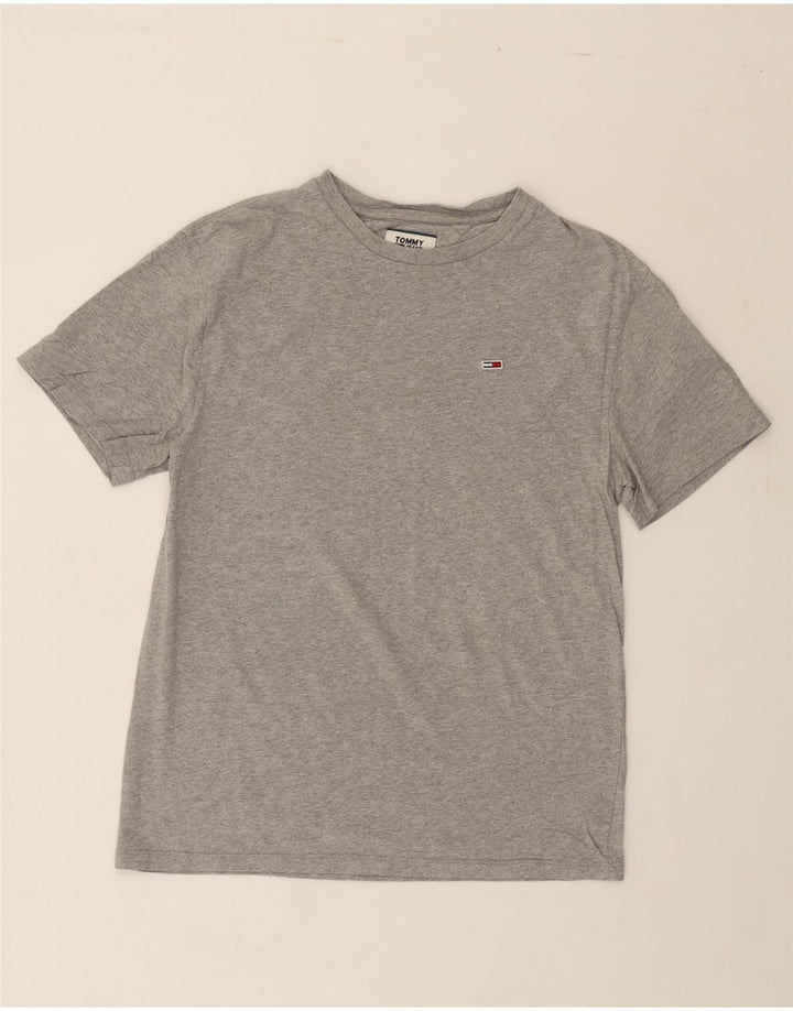 TOMMY HILFIGER Mens T-Shirt Top Medium Grey Vintage Tommy Hilfiger and Second-Hand Tommy Hilfiger from Messina Hembry 