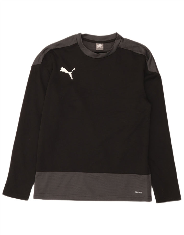 Top Puma Menino Manga Comprida 13-14 Anos Preto Colorblock Poliéster