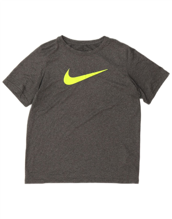 Camiseta Nike Feminina Dri Fit Graphic Top UK 18 XL Cinza Poliéster