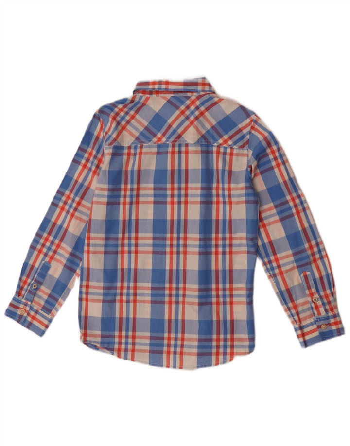 Camisa masculina Joules 9-10 anos algodão xadrez azul