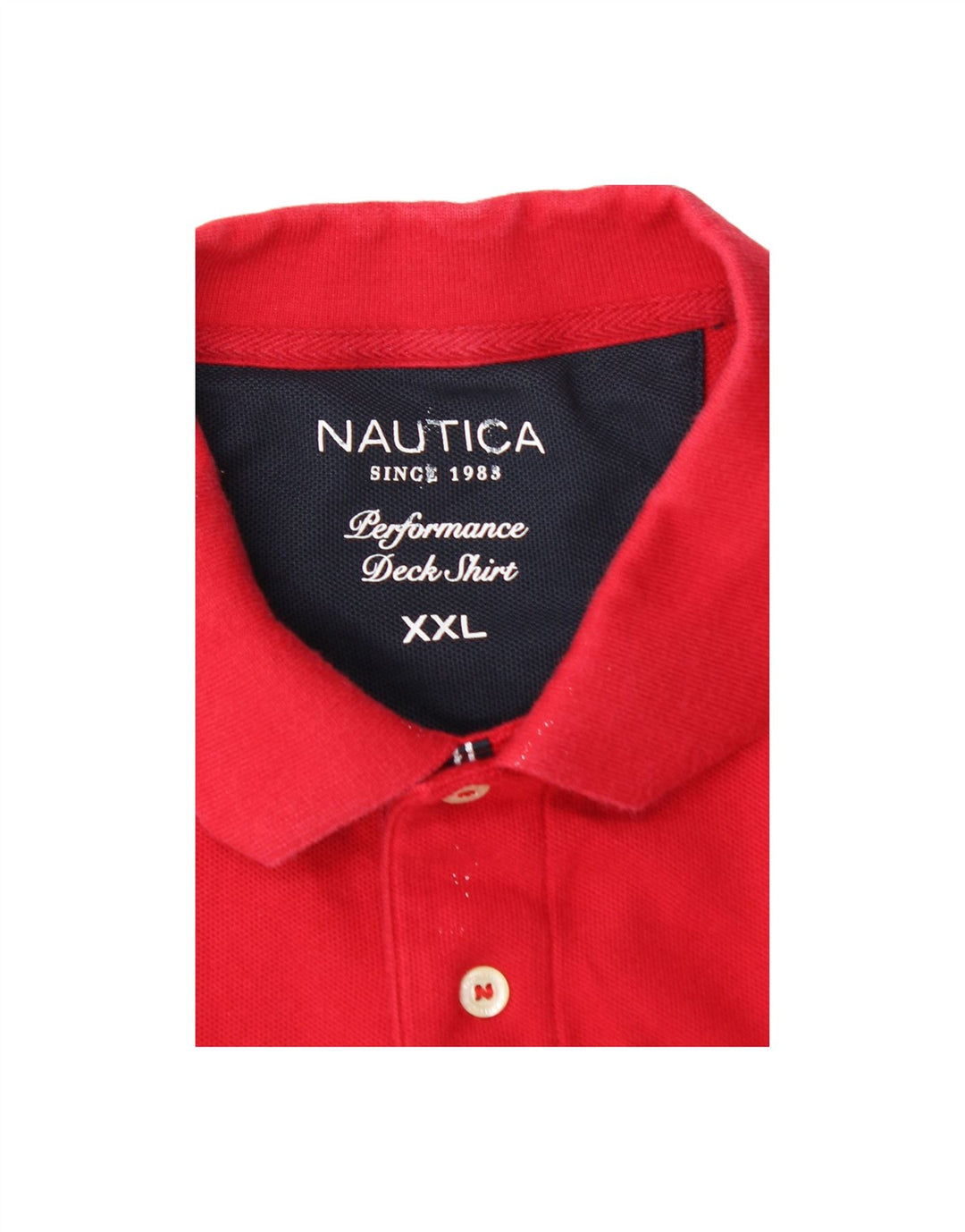 Camisa polo masculina NAUTICA 2XL algodão vermelho