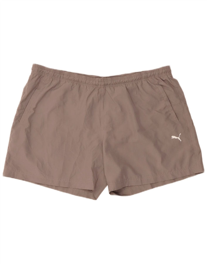 Shorts esportivos masculinos PUMA 2XL cinza