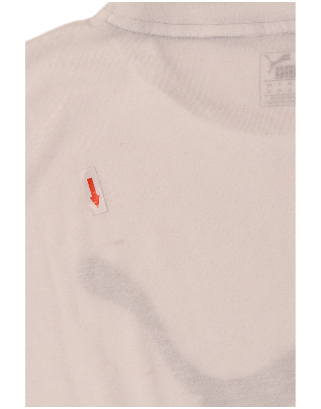 Camiseta feminina Puma Loose Fit Graphic Top UK 10 Pequena Branca