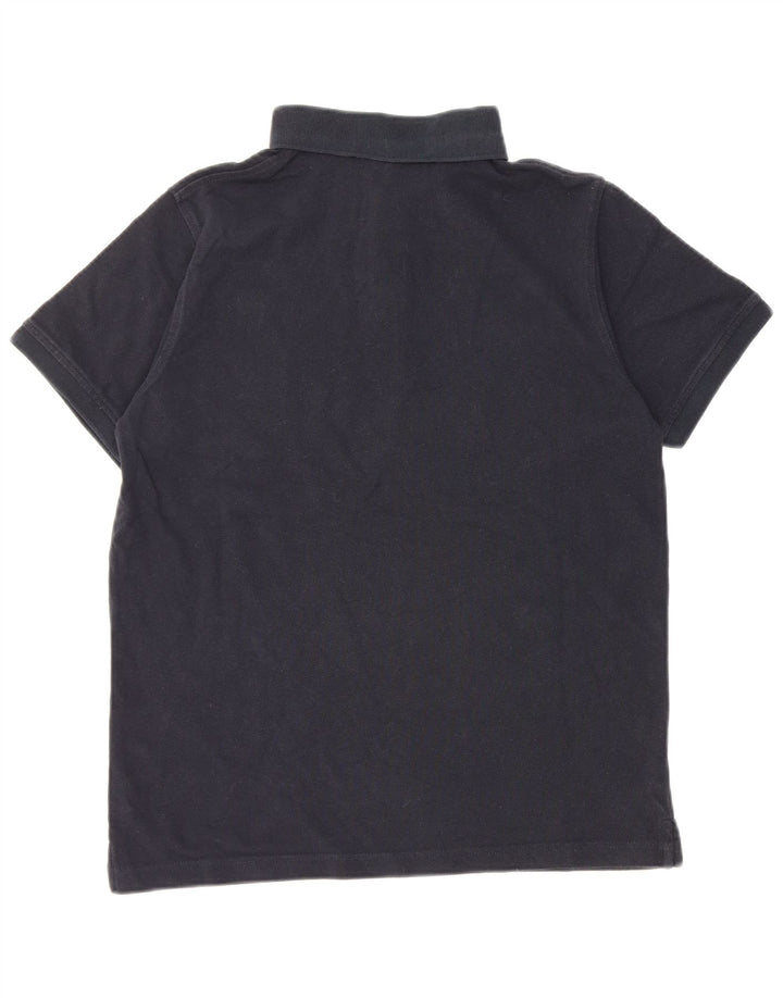 Camisa polo masculina Lyle & Scott de algodão azul marinho médio