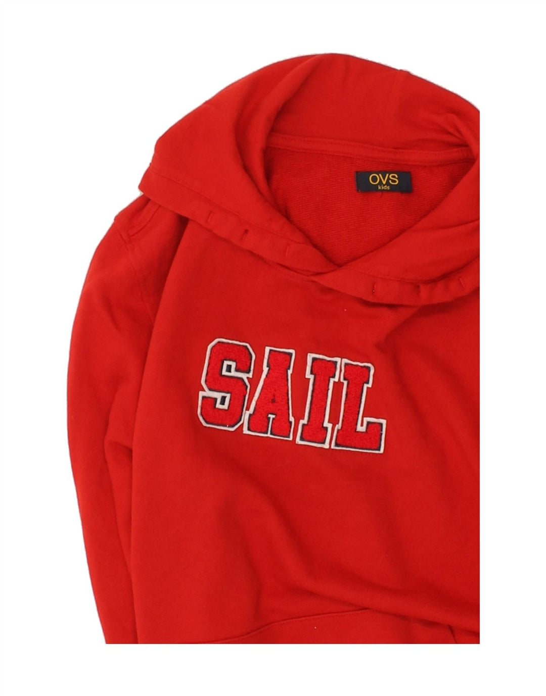 OVS Boys Graphic Hoodie Jumper 11-12 Years Red Cotton Vintage OVS and Second-Hand OVS from Messina Hembry 
