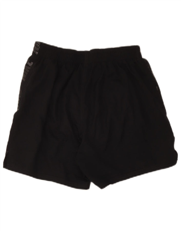 Shorts esportivos gráficos femininos Nike UK 12 poliéster preto médio