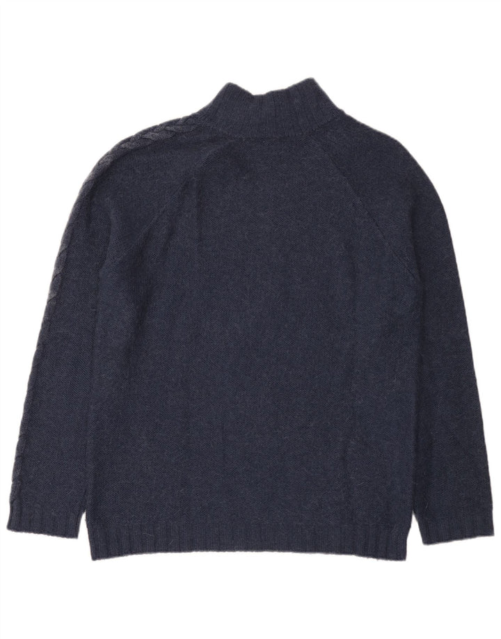Suéter masculino Armani Jeans com gola com botão 2XL azul marinho