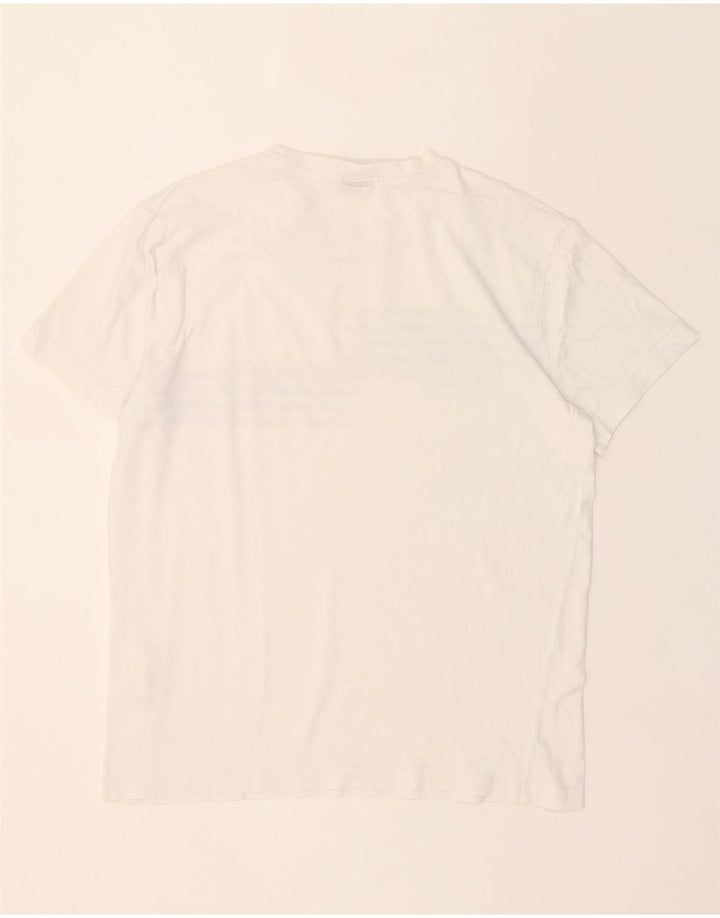 CHAMPION Mens Graphic T-Shirt Top Medium White Cotton Vintage Champion and Second-Hand Champion from Messina Hembry 
