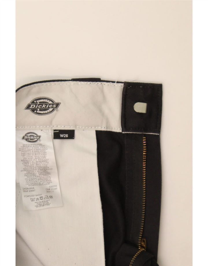 Calça Chino reta feminina Dickies W26 L26 poliéster preto