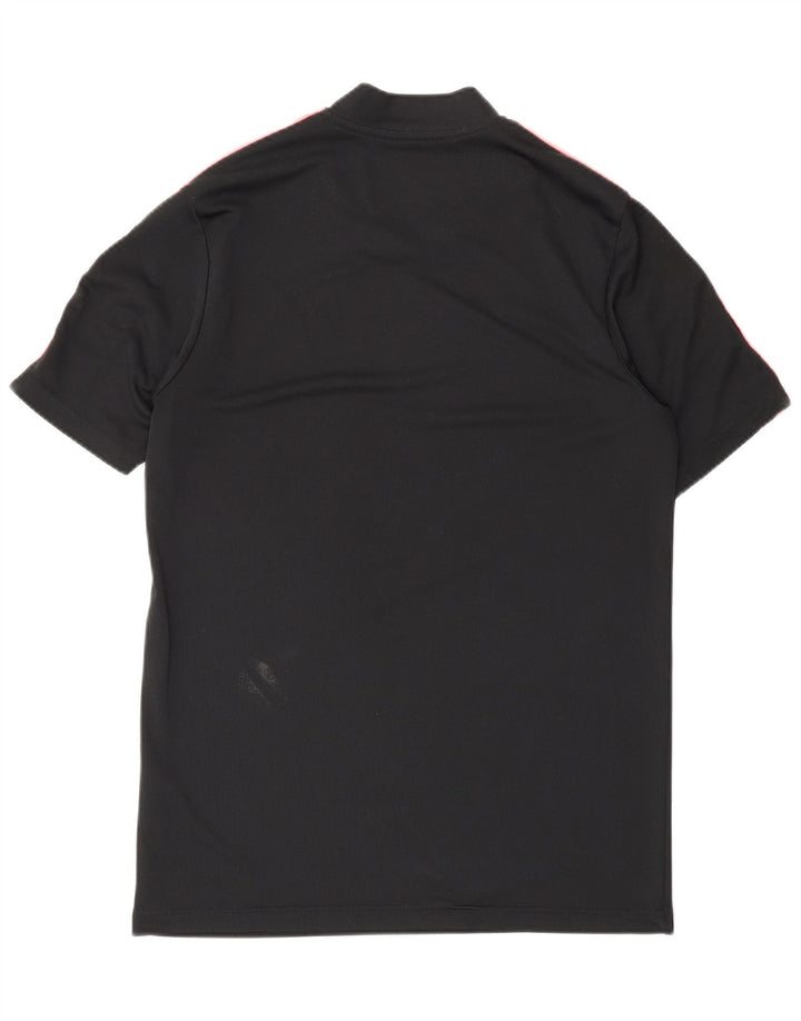 Camiseta masculina Adidas regular de manga curta Top médio preto colorblock