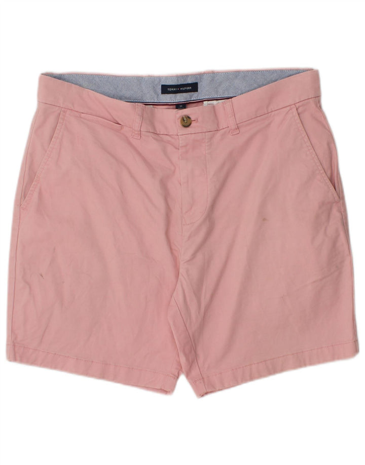 Tommy Hilfiger Mens Chino Shorts W34 Grande Algodão Rosa
