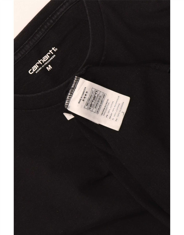 Camiseta masculina regular Carhartt de algodão preto médio