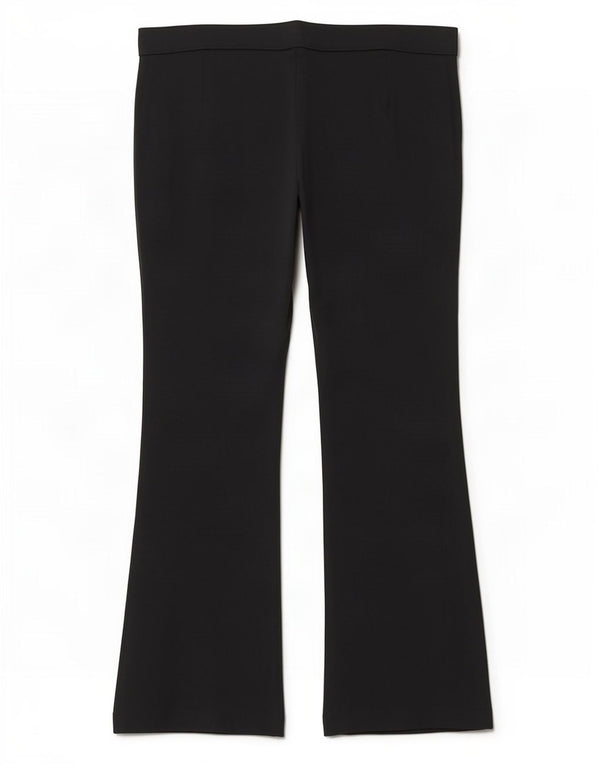 Calça casual feminina Marks & Spencer Bootcut Reino Unido 18 XL W38 L27 preta