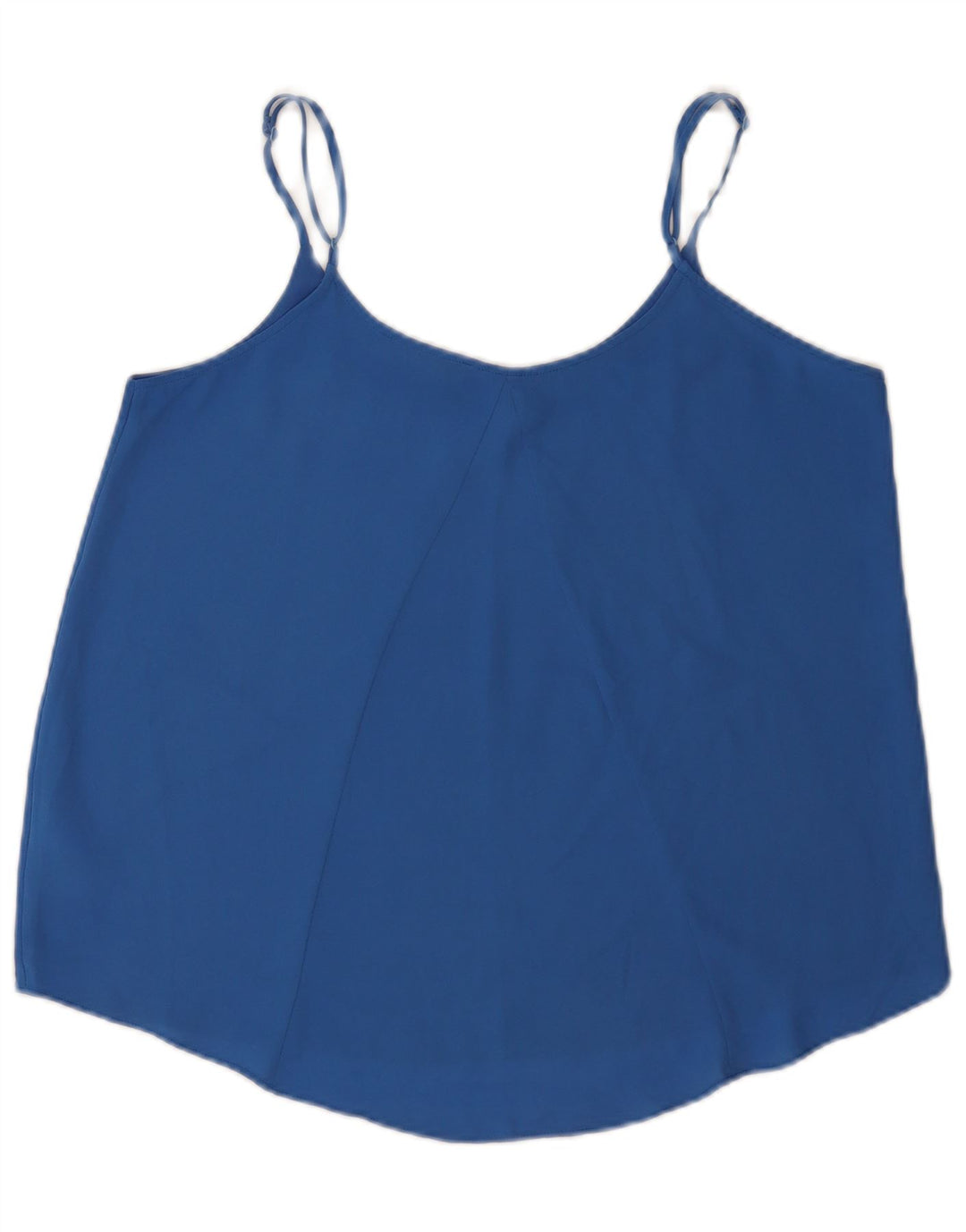 Top feminino Oasis Crop Cami UK 14 poliéster azul médio