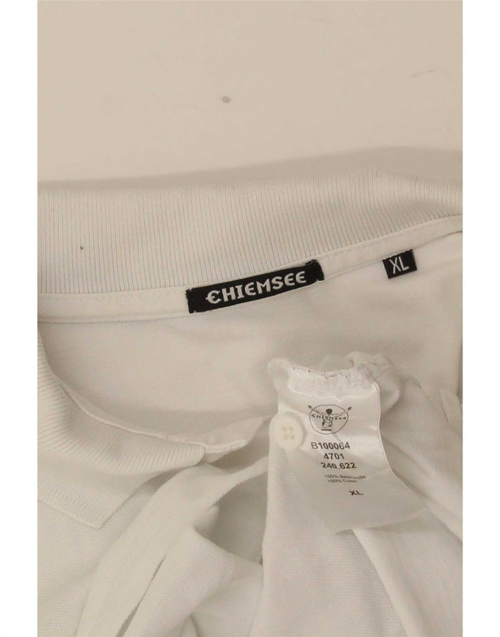 Camisa polo masculina Chiemsee XL algodão branco