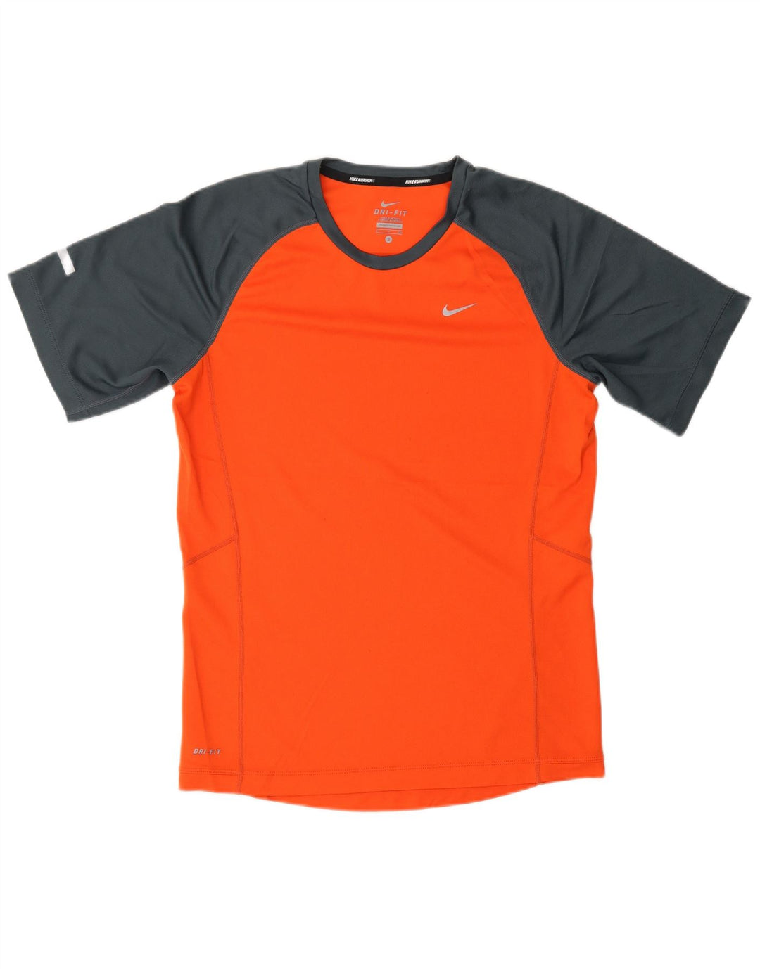 Camiseta Nike Masculina Dri Fit Top Pequeno Bloco Colorido Laranja