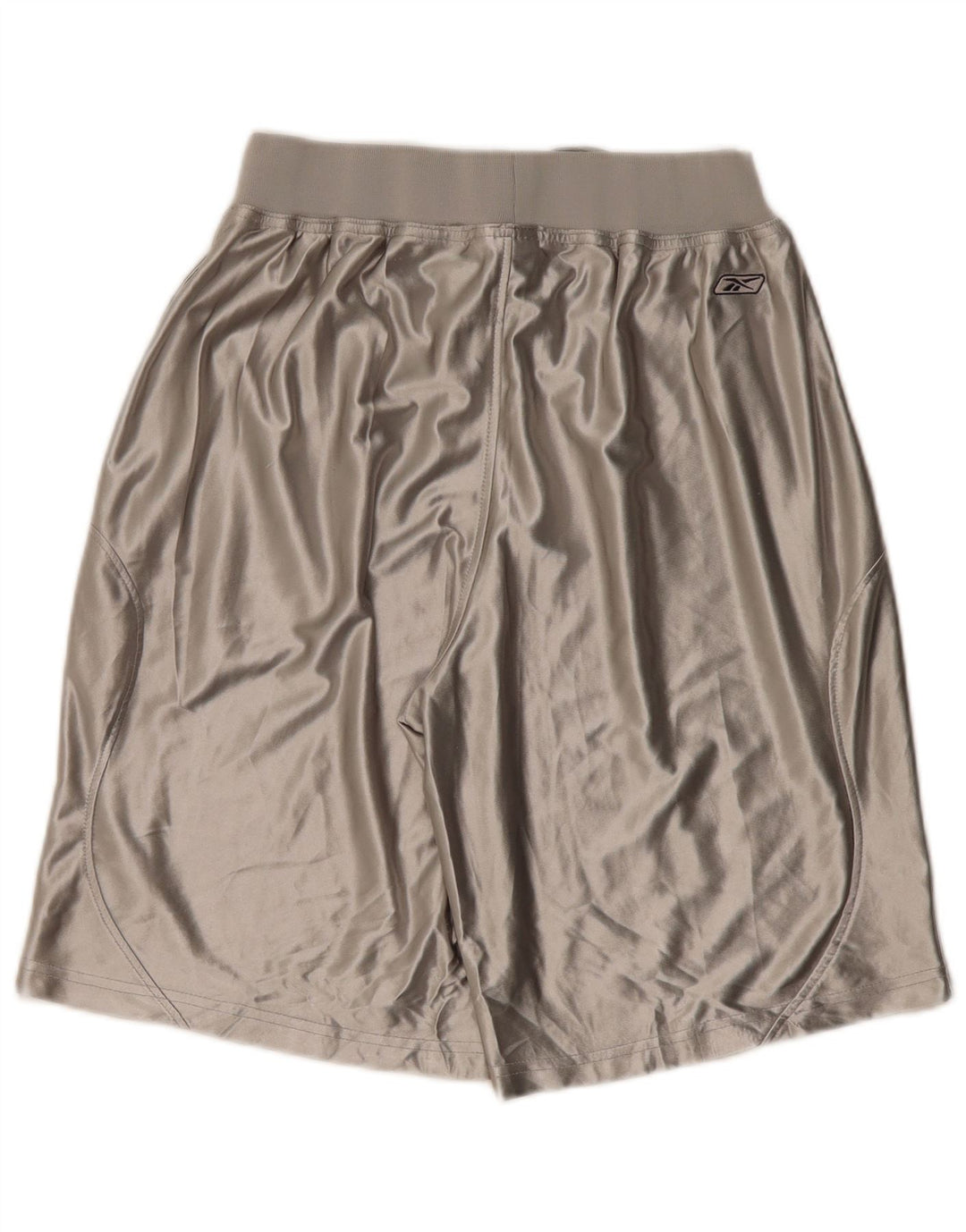 Shorts esportivos gráficos masculinos Reebok médio cinza poliéster