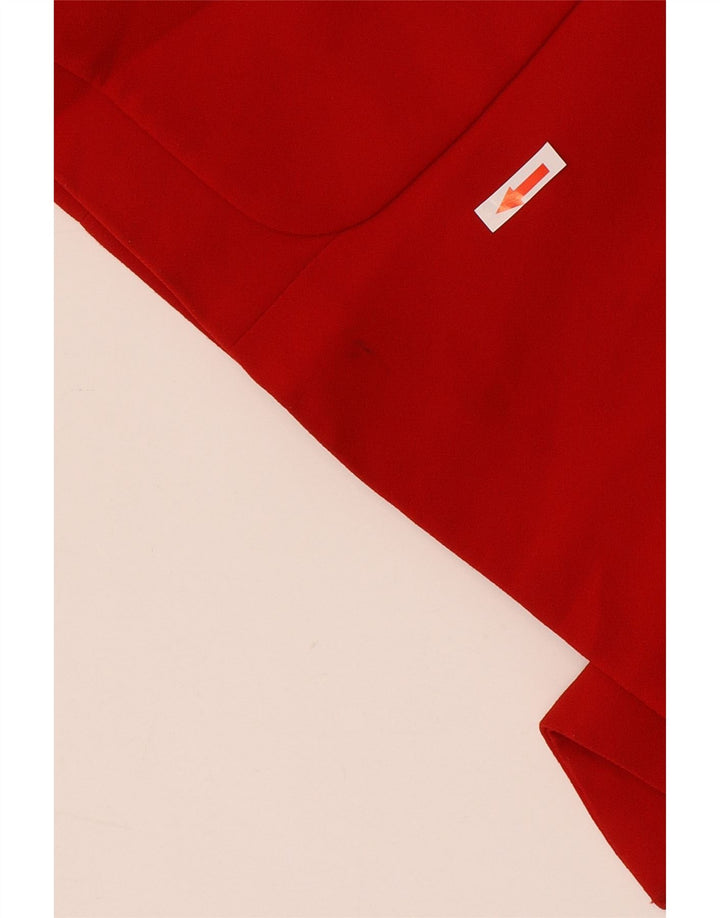 Jaqueta blazer feminina Zara com peito duplo Reino Unido 14 grande poliéster vermelho