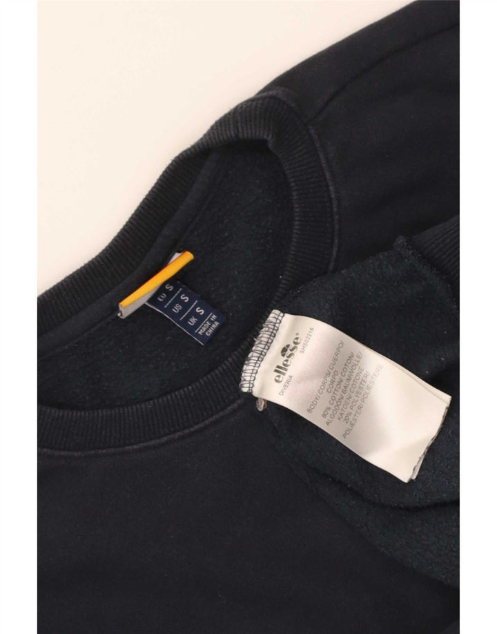 Ellesse moletom masculino jumper pequeno algodão azul marinho