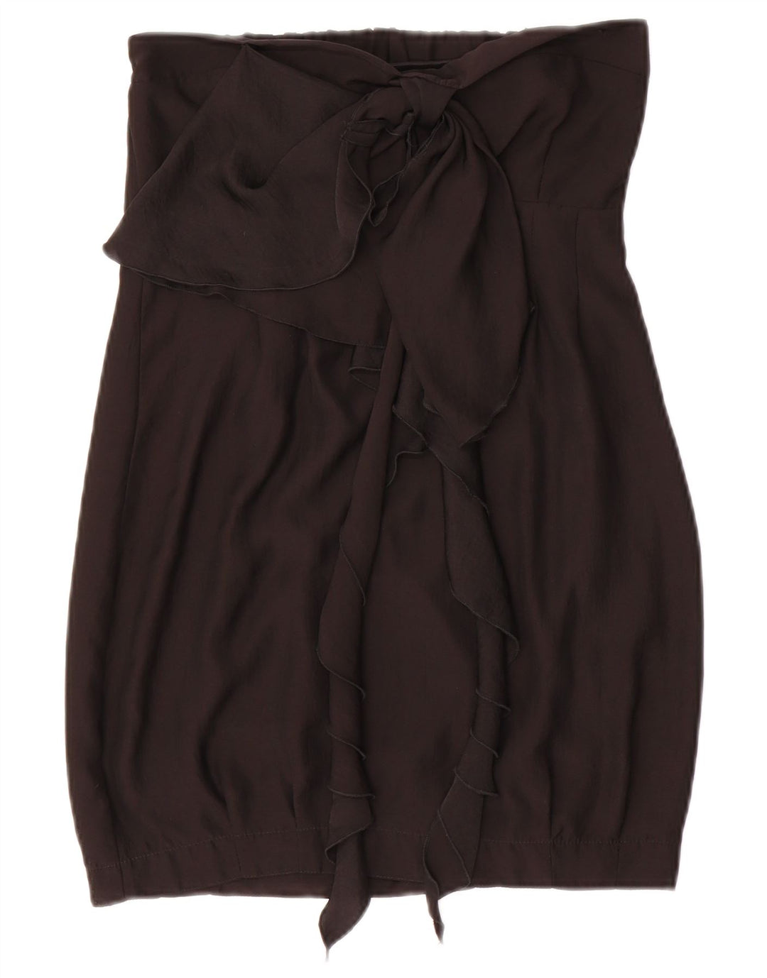 ZARA Womens Strapless Top UK 8 Small Black Polyester