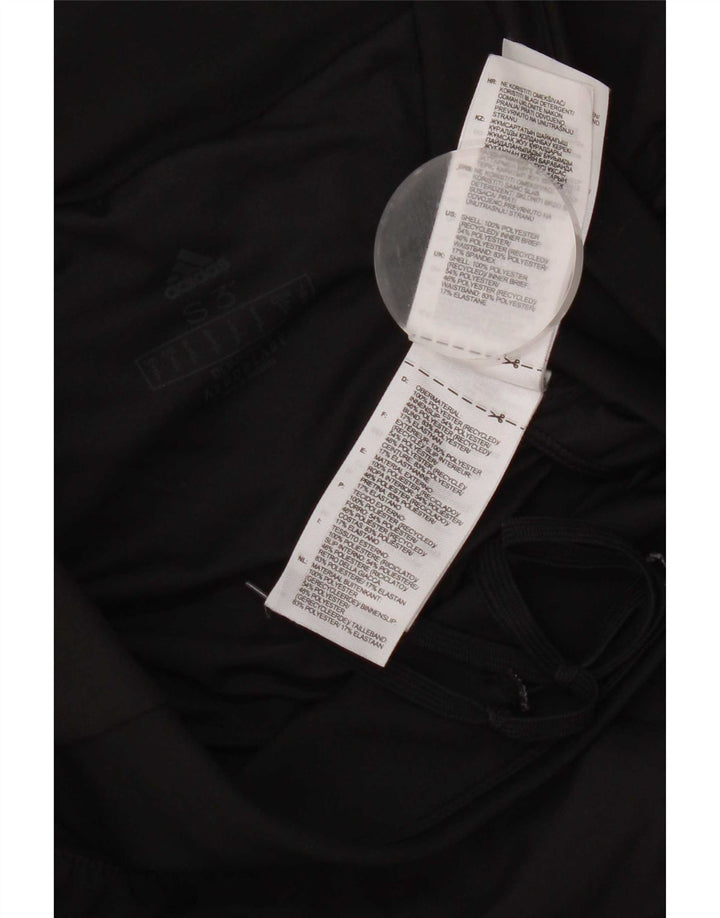 Shorts esportivos femininos Adidas UK 10 pequeno poliéster preto