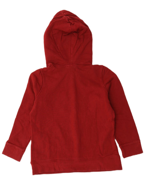 Jumper com capuz gráfico feminino Adidas UK 14 grande algodão vermelho