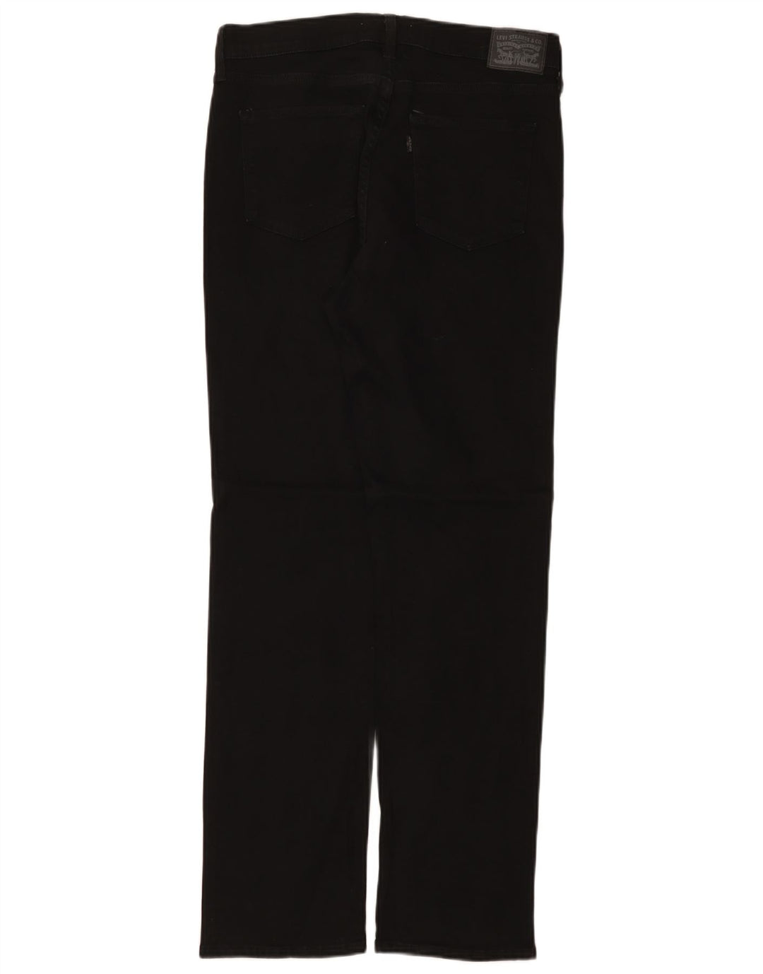 Calça jeans reta clássica feminina LEVI'S W29 L32 algodão preto