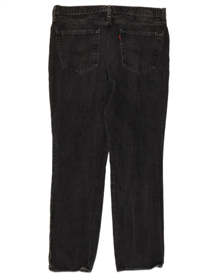 Calça jeans reta masculina Levi's W36 L31 algodão cinza