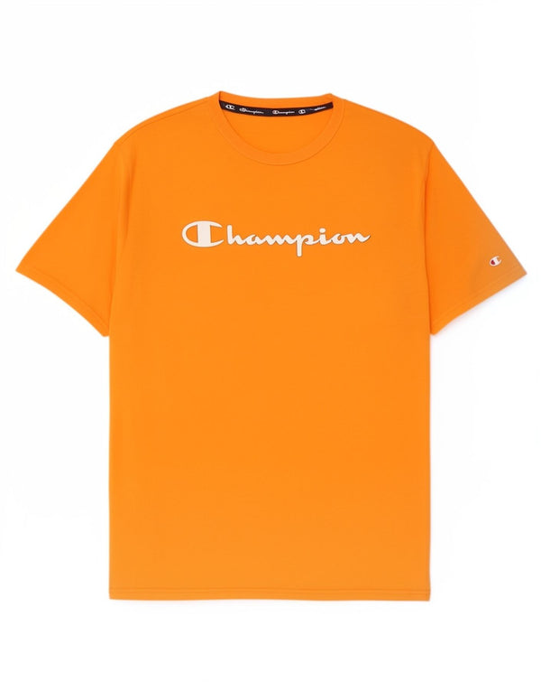 Camiseta gráfica masculina Champion 2XL algodão laranja