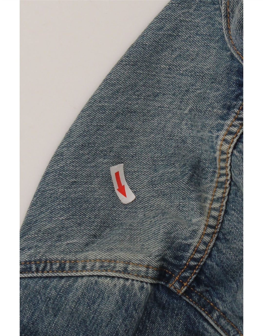 Jaqueta jeans masculina Levi's UK 40 grande algodão azul