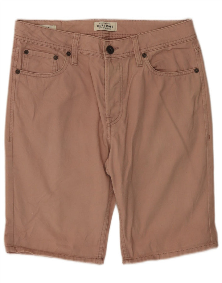 JACK & JONES Masculino Regular Fit Chino Shorts Pequeno W29 Algodão Rosa