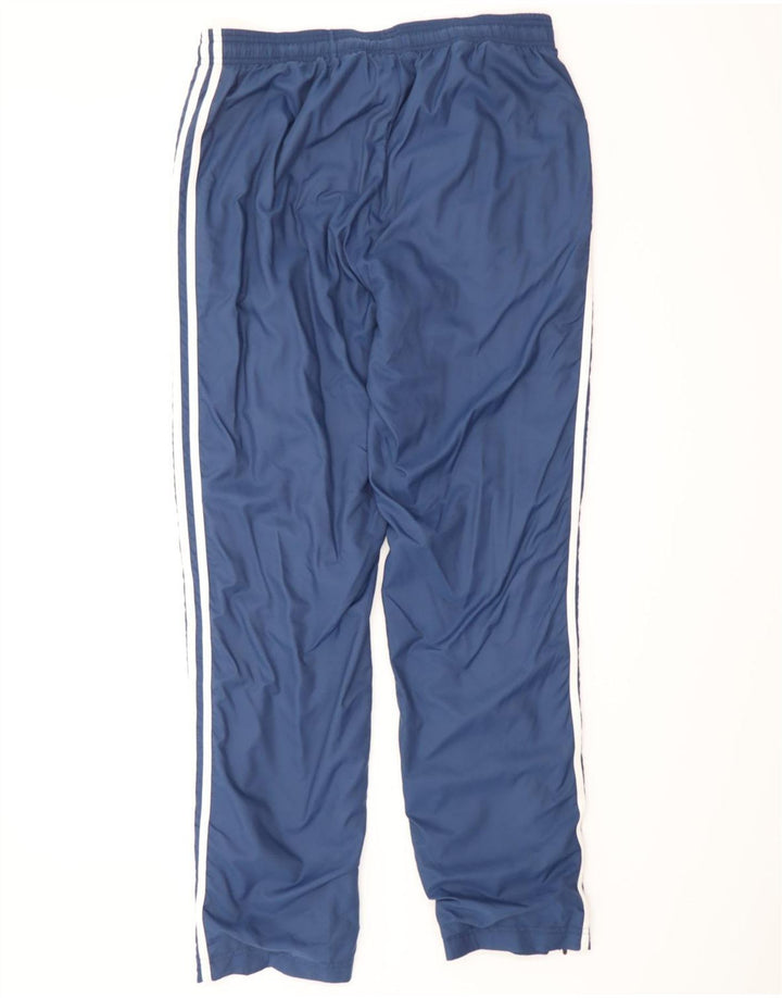 ADIDAS Mens Tracksuit Trousers Large Navy Blue Polyester
