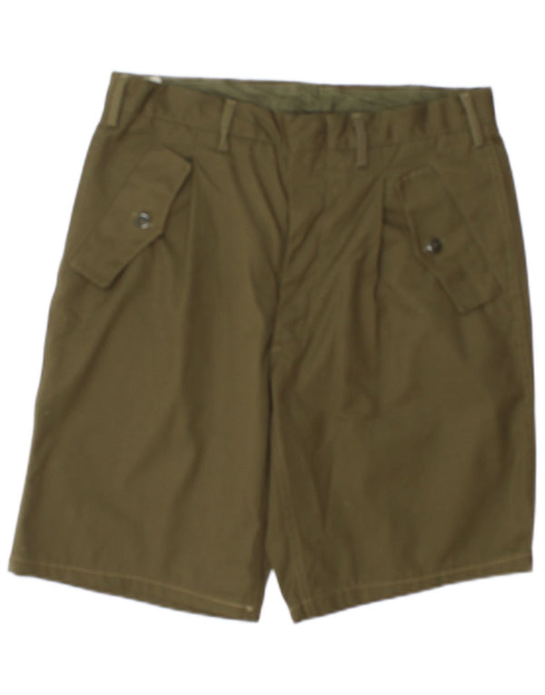 Shorts casuais masculinos vintage IT 50 grandes W36 cáqui