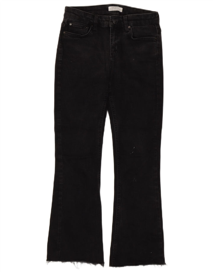 Calça jeans feminina Zara Bootcut EU 36 XS W26 L26 preta