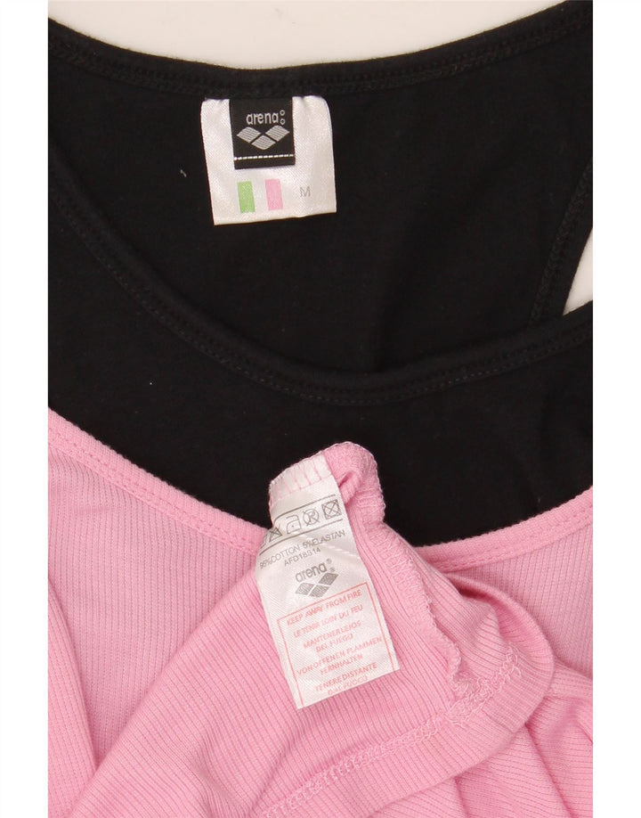 Colete feminino Arena UK 12 algodão colorblock rosa médio